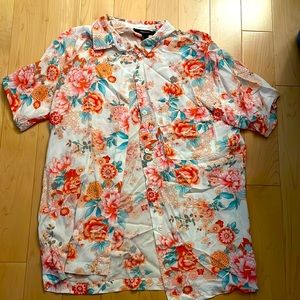 Forever 21 floral polo